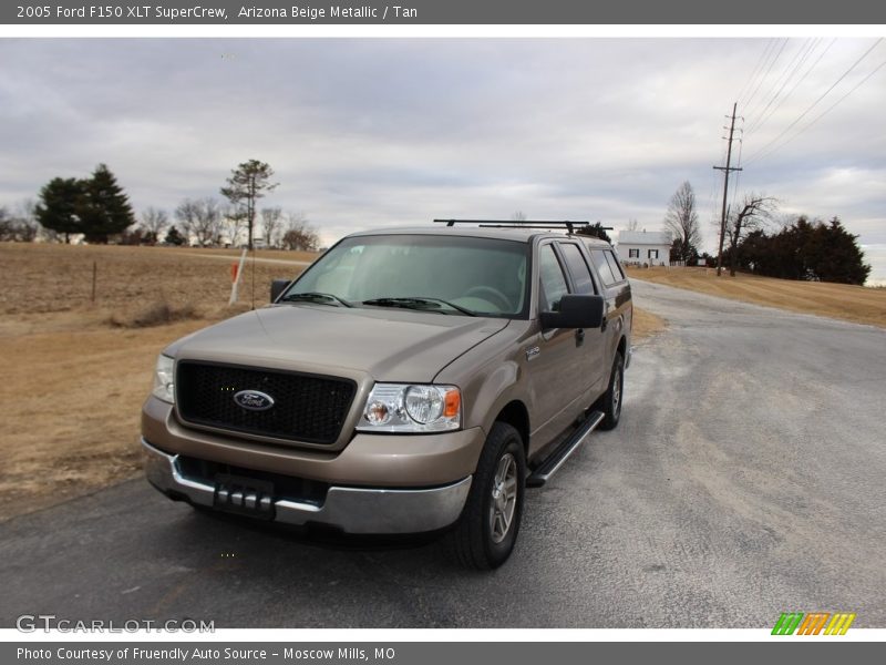 Arizona Beige Metallic / Tan 2005 Ford F150 XLT SuperCrew