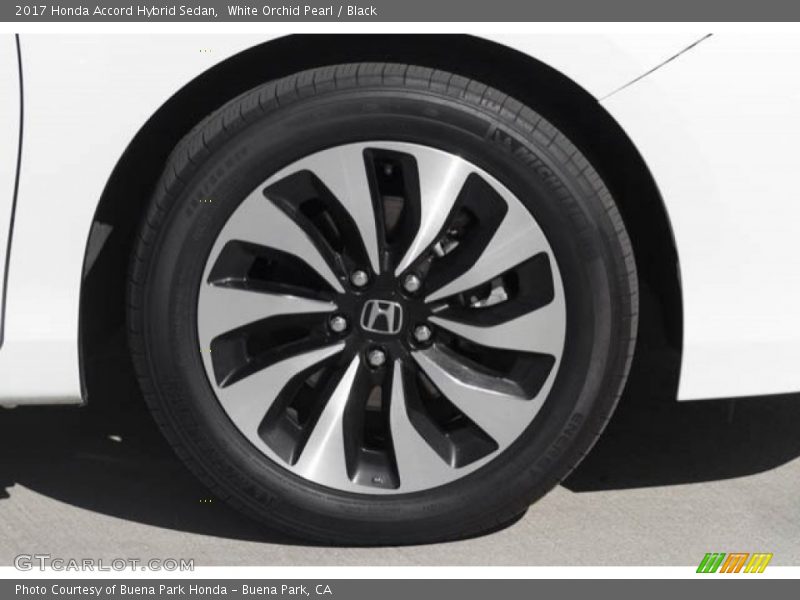 White Orchid Pearl / Black 2017 Honda Accord Hybrid Sedan
