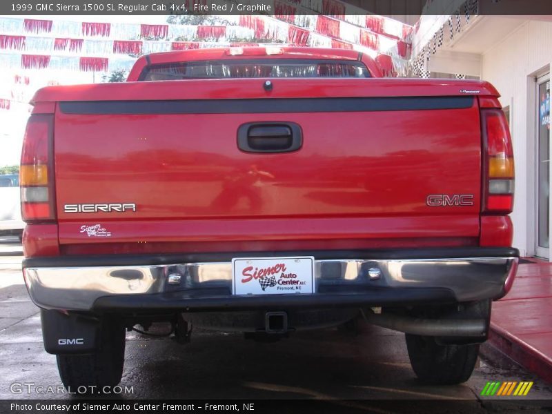 Fire Red / Graphite 1999 GMC Sierra 1500 SL Regular Cab 4x4
