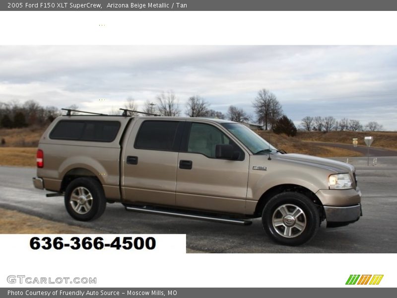 Arizona Beige Metallic / Tan 2005 Ford F150 XLT SuperCrew
