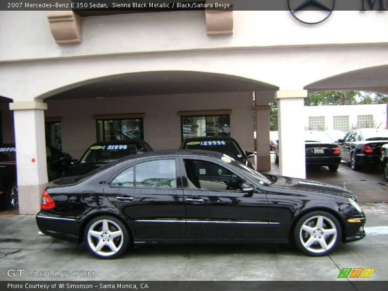 Sienna Black Metallic / Black/Sahara Beige 2007 Mercedes-Benz E 350 Sedan