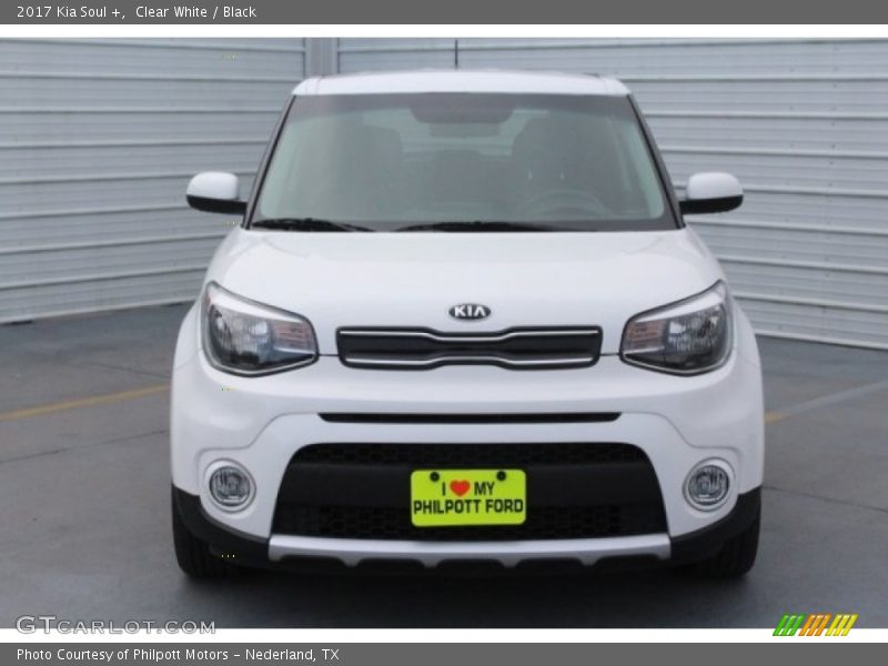 Clear White / Black 2017 Kia Soul +