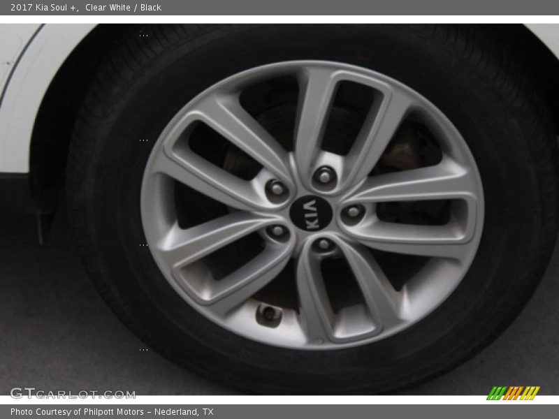 Clear White / Black 2017 Kia Soul +