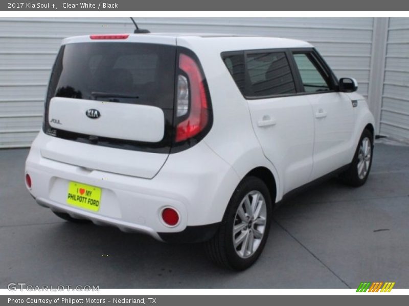 Clear White / Black 2017 Kia Soul +