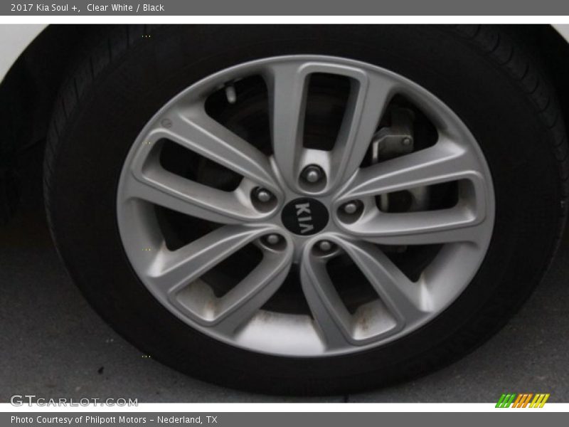Clear White / Black 2017 Kia Soul +