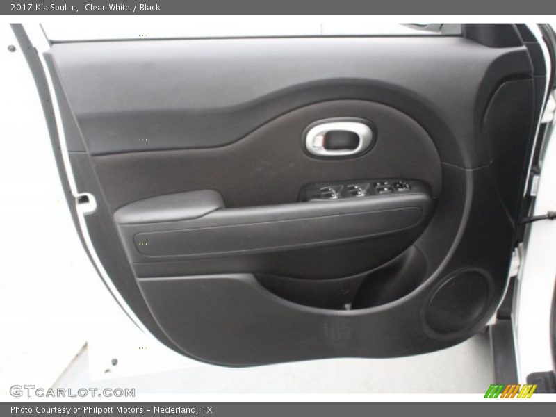 Clear White / Black 2017 Kia Soul +