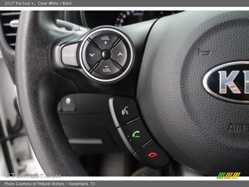 Clear White / Black 2017 Kia Soul +