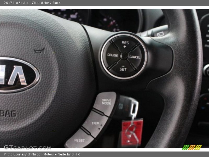 Clear White / Black 2017 Kia Soul +