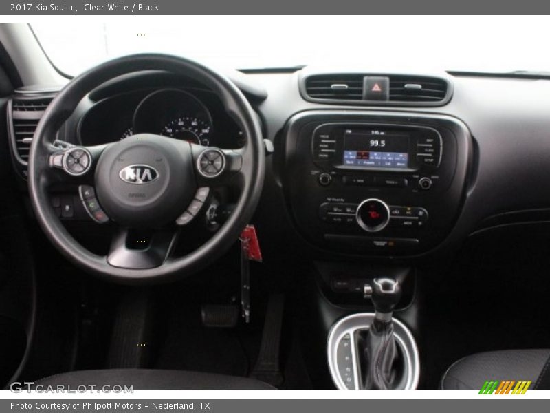 Clear White / Black 2017 Kia Soul +