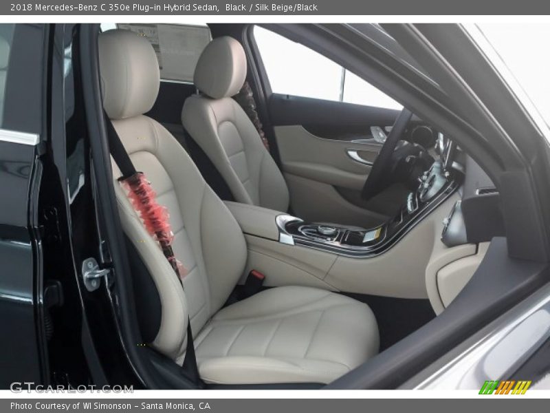 Black / Silk Beige/Black 2018 Mercedes-Benz C 350e Plug-in Hybrid Sedan