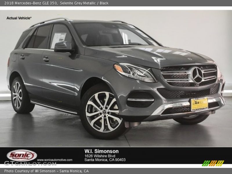 Selenite Grey Metallic / Black 2018 Mercedes-Benz GLE 350
