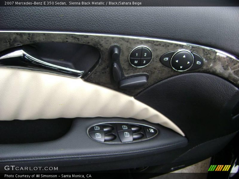 Sienna Black Metallic / Black/Sahara Beige 2007 Mercedes-Benz E 350 Sedan