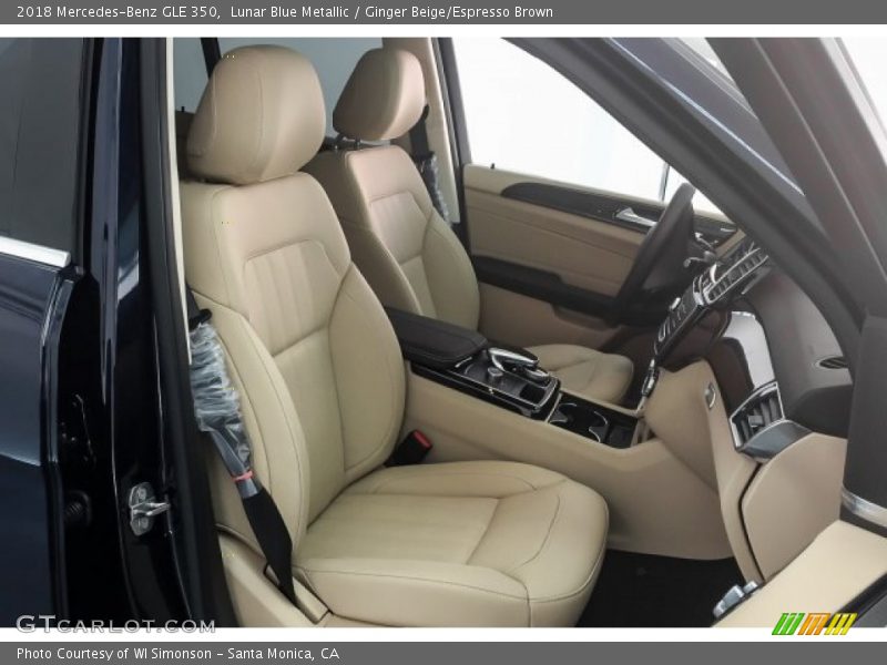 Lunar Blue Metallic / Ginger Beige/Espresso Brown 2018 Mercedes-Benz GLE 350
