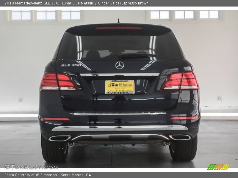 Lunar Blue Metallic / Ginger Beige/Espresso Brown 2018 Mercedes-Benz GLE 350