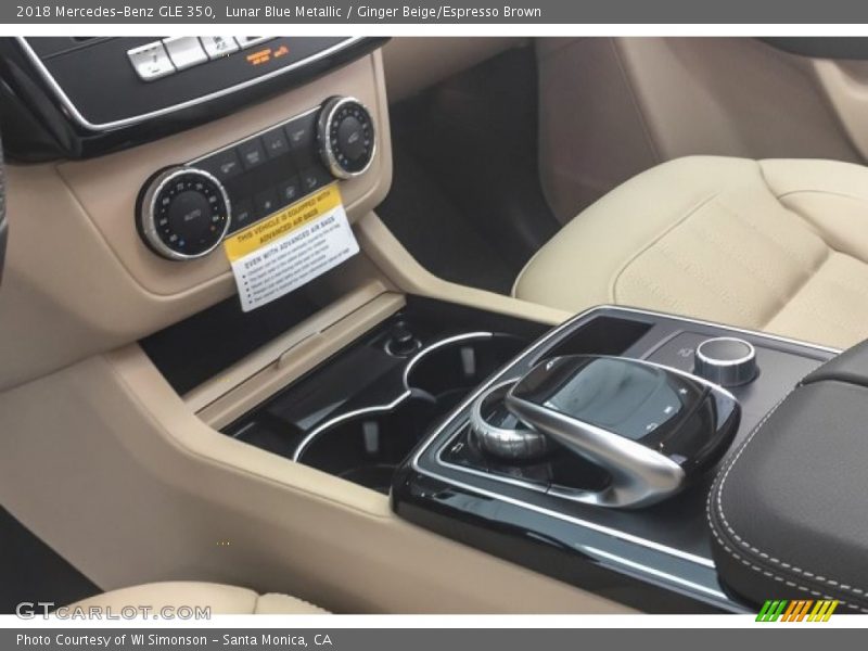 Lunar Blue Metallic / Ginger Beige/Espresso Brown 2018 Mercedes-Benz GLE 350