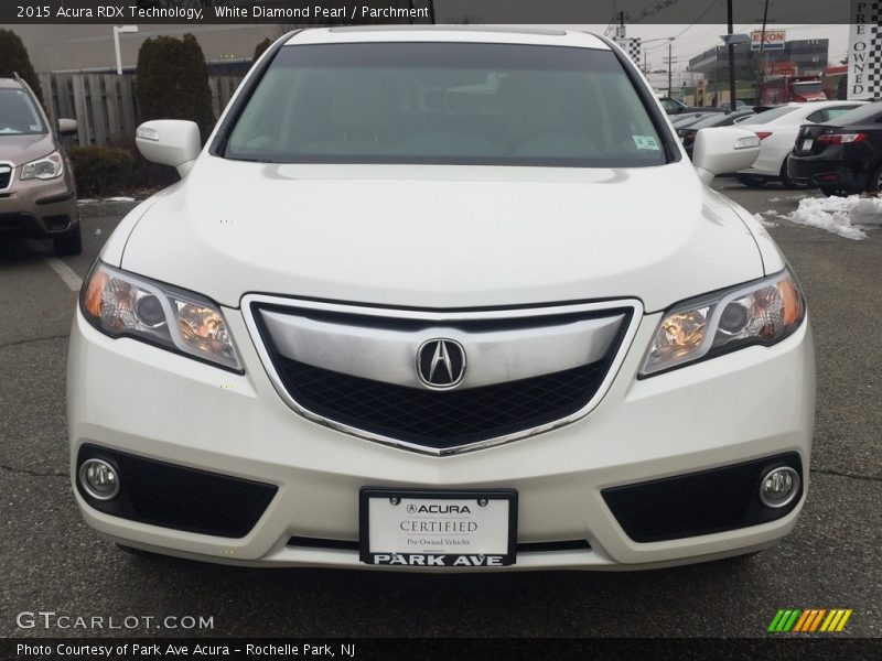 White Diamond Pearl / Parchment 2015 Acura RDX Technology