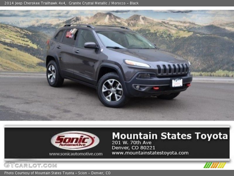 Granite Crystal Metallic / Morocco - Black 2014 Jeep Cherokee Trailhawk 4x4