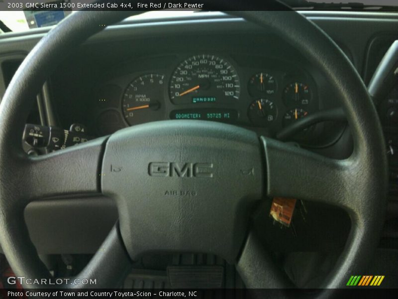 Fire Red / Dark Pewter 2003 GMC Sierra 1500 Extended Cab 4x4