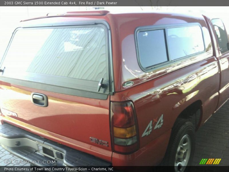 Fire Red / Dark Pewter 2003 GMC Sierra 1500 Extended Cab 4x4