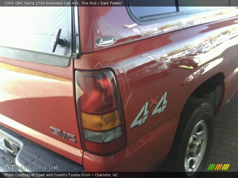 Fire Red / Dark Pewter 2003 GMC Sierra 1500 Extended Cab 4x4