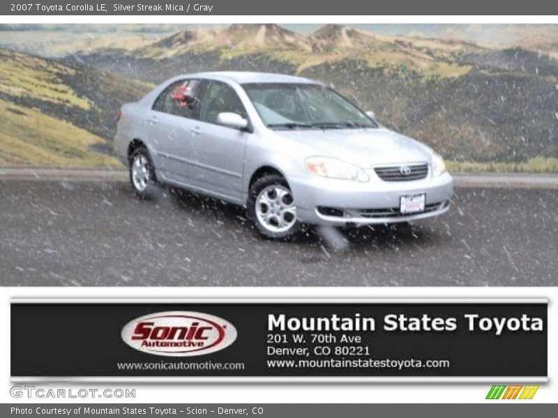 Silver Streak Mica / Gray 2007 Toyota Corolla LE