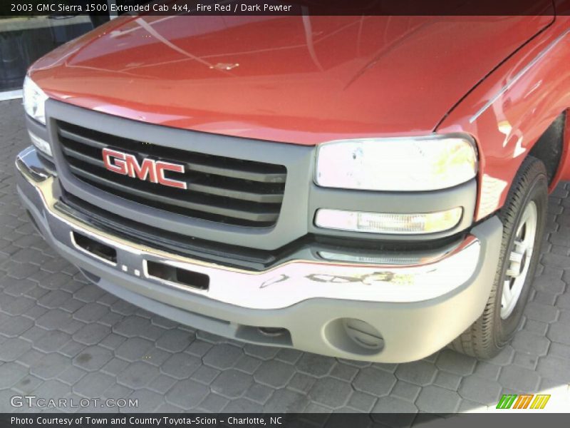 Fire Red / Dark Pewter 2003 GMC Sierra 1500 Extended Cab 4x4