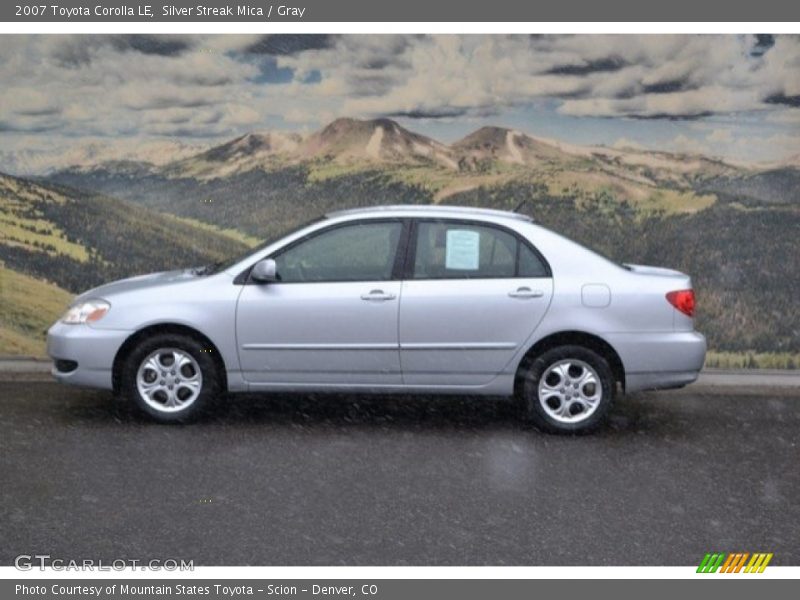 Silver Streak Mica / Gray 2007 Toyota Corolla LE