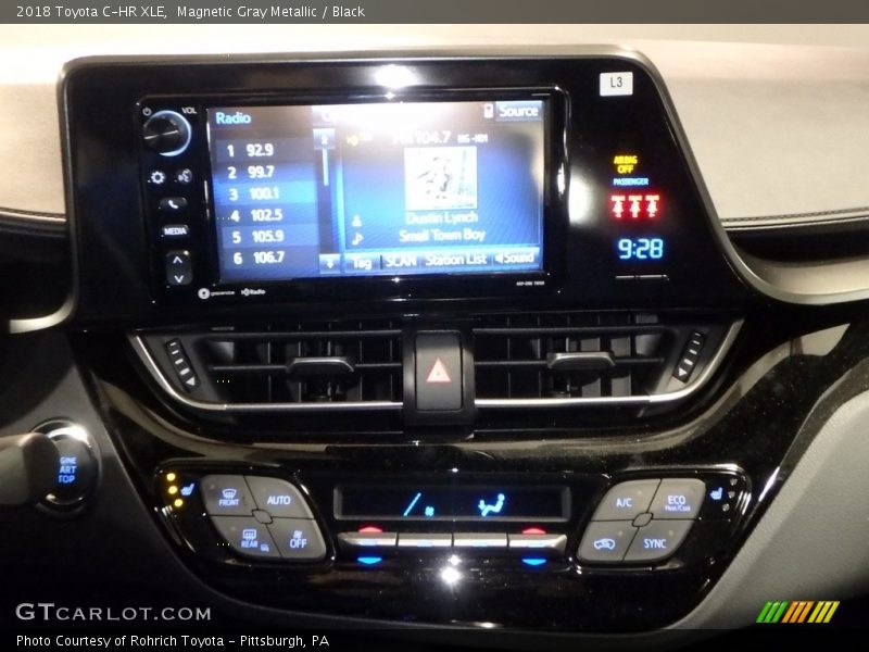 Magnetic Gray Metallic / Black 2018 Toyota C-HR XLE
