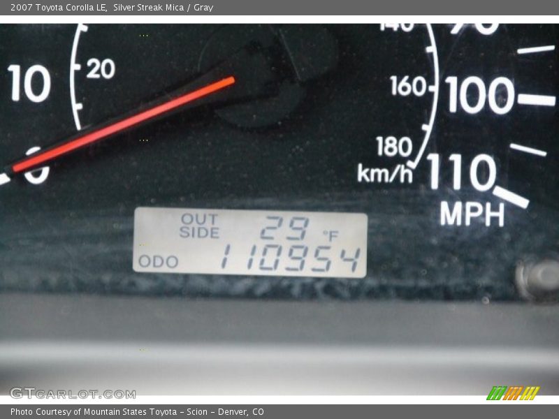 Silver Streak Mica / Gray 2007 Toyota Corolla LE