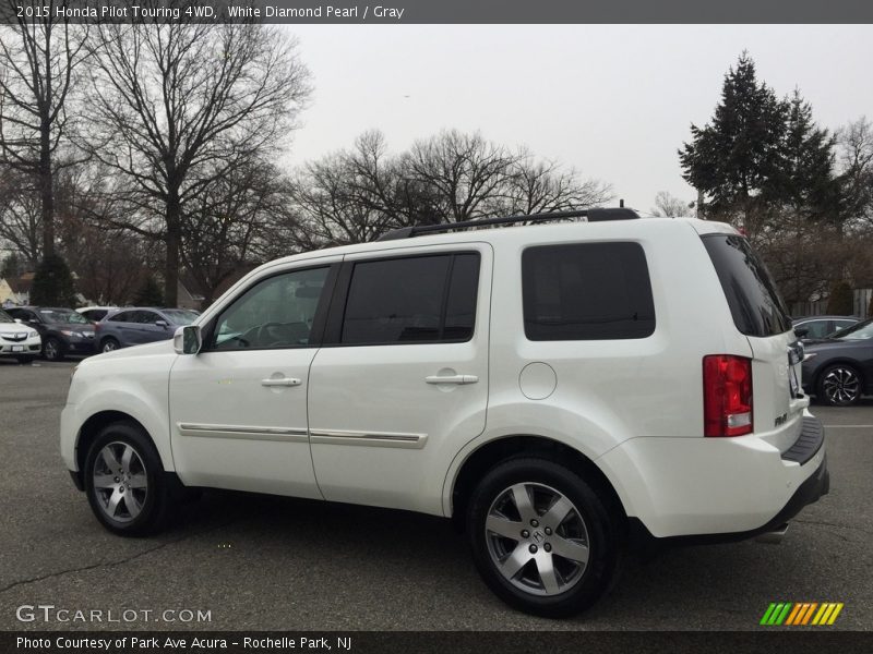 White Diamond Pearl / Gray 2015 Honda Pilot Touring 4WD