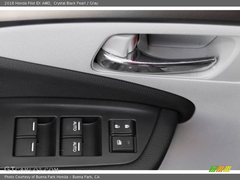 Crystal Black Pearl / Gray 2018 Honda Pilot EX AWD