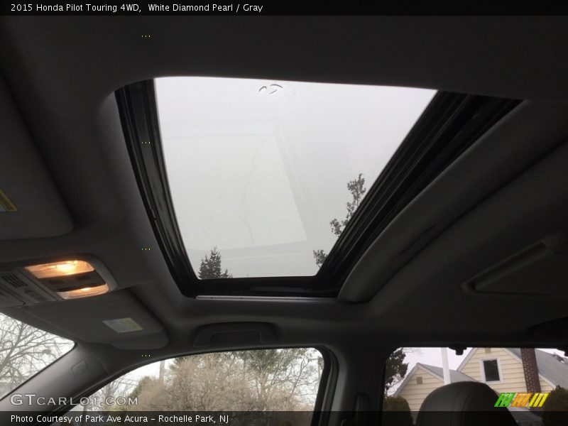 White Diamond Pearl / Gray 2015 Honda Pilot Touring 4WD