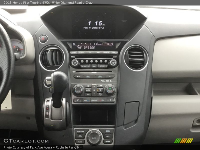 White Diamond Pearl / Gray 2015 Honda Pilot Touring 4WD