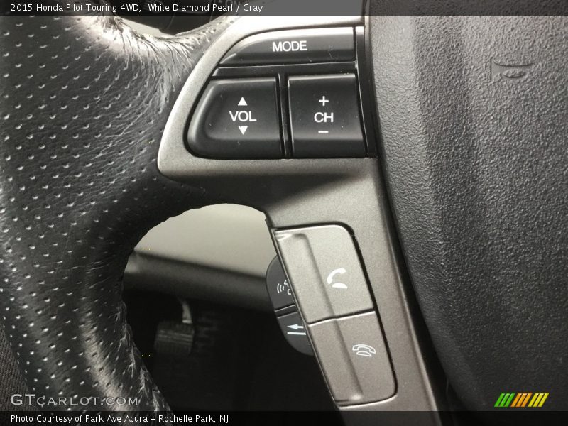 White Diamond Pearl / Gray 2015 Honda Pilot Touring 4WD
