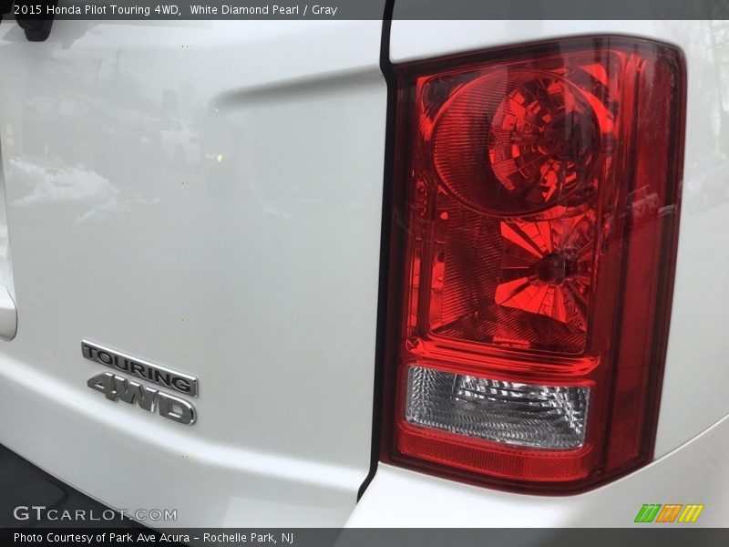 White Diamond Pearl / Gray 2015 Honda Pilot Touring 4WD