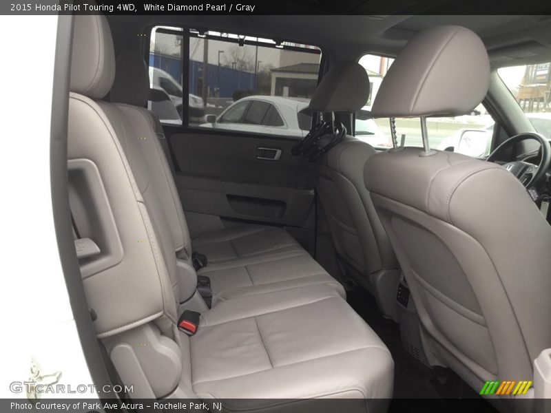 White Diamond Pearl / Gray 2015 Honda Pilot Touring 4WD