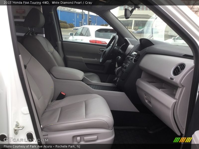 White Diamond Pearl / Gray 2015 Honda Pilot Touring 4WD