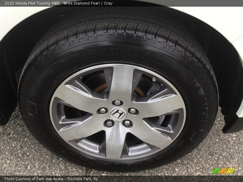 White Diamond Pearl / Gray 2015 Honda Pilot Touring 4WD