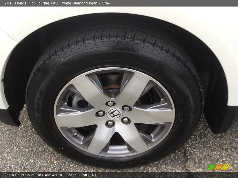 White Diamond Pearl / Gray 2015 Honda Pilot Touring 4WD