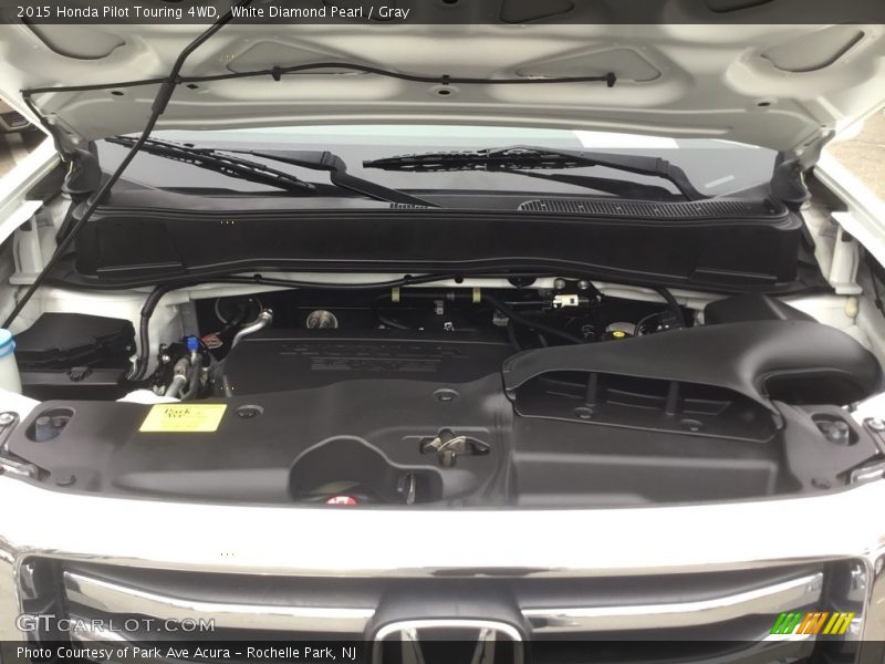 White Diamond Pearl / Gray 2015 Honda Pilot Touring 4WD