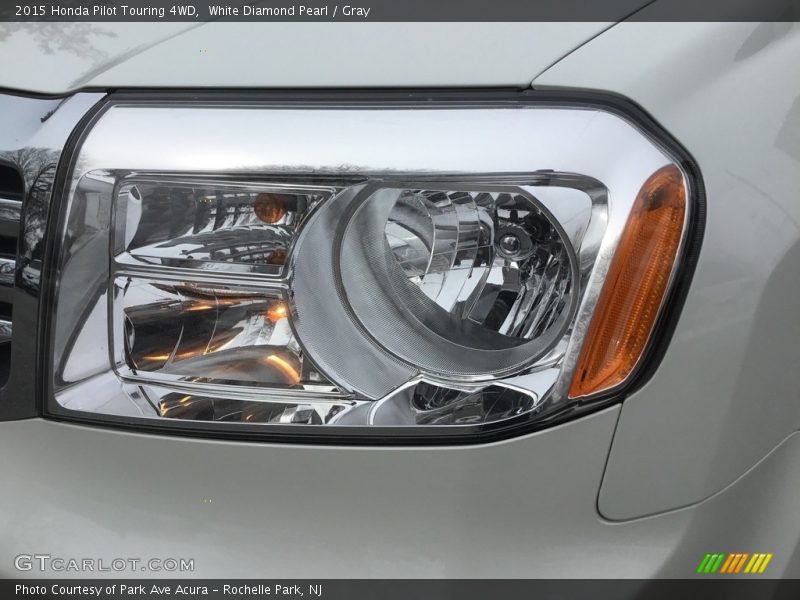 White Diamond Pearl / Gray 2015 Honda Pilot Touring 4WD