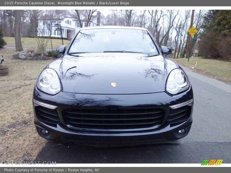 Moonlight Blue Metallic / Black/Luxor Beige 2015 Porsche Cayenne Diesel