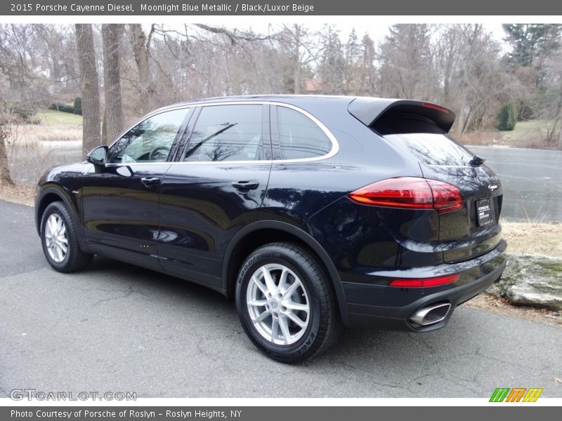 Moonlight Blue Metallic / Black/Luxor Beige 2015 Porsche Cayenne Diesel