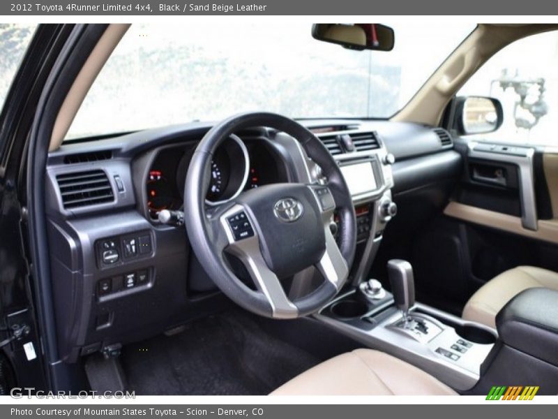 Black / Sand Beige Leather 2012 Toyota 4Runner Limited 4x4