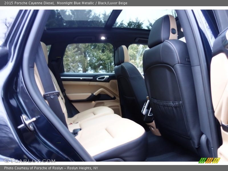 Moonlight Blue Metallic / Black/Luxor Beige 2015 Porsche Cayenne Diesel