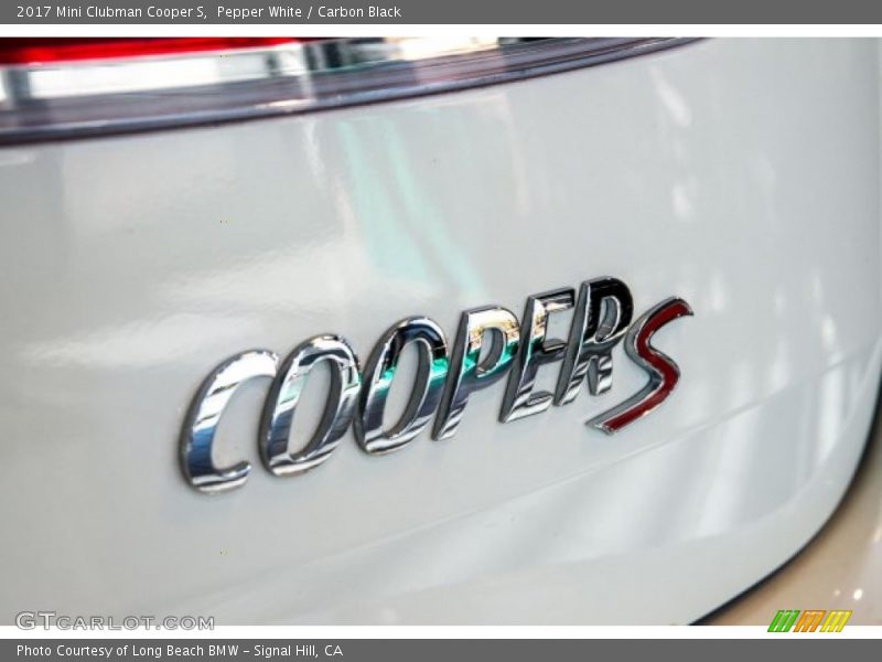 Pepper White / Carbon Black 2017 Mini Clubman Cooper S