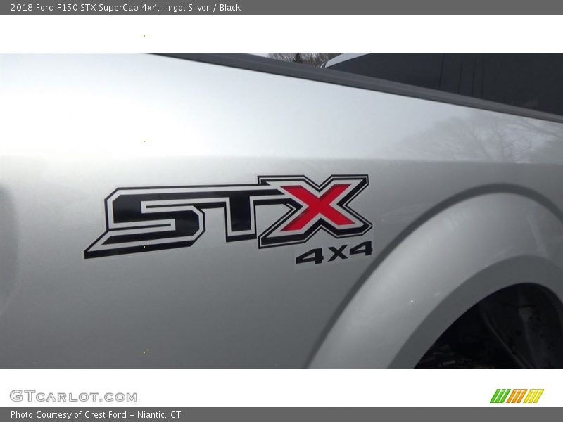 Ingot Silver / Black 2018 Ford F150 STX SuperCab 4x4