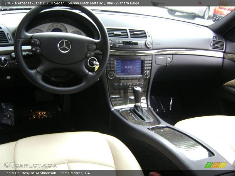 Sienna Black Metallic / Black/Sahara Beige 2007 Mercedes-Benz E 350 Sedan