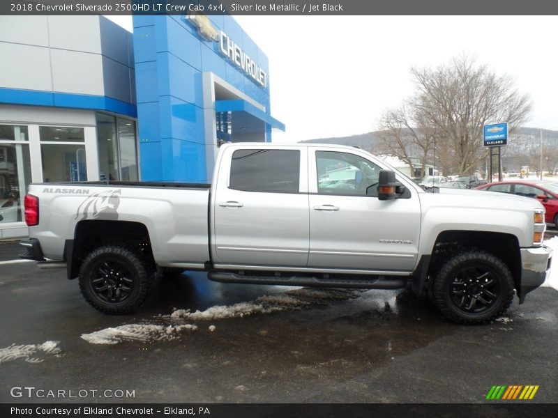 Silver Ice Metallic / Jet Black 2018 Chevrolet Silverado 2500HD LT Crew Cab 4x4