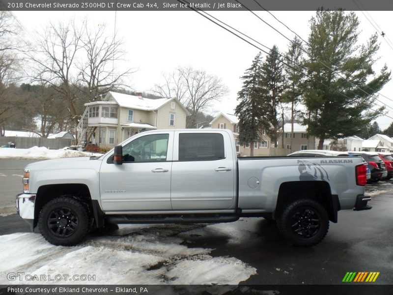 Silver Ice Metallic / Jet Black 2018 Chevrolet Silverado 2500HD LT Crew Cab 4x4